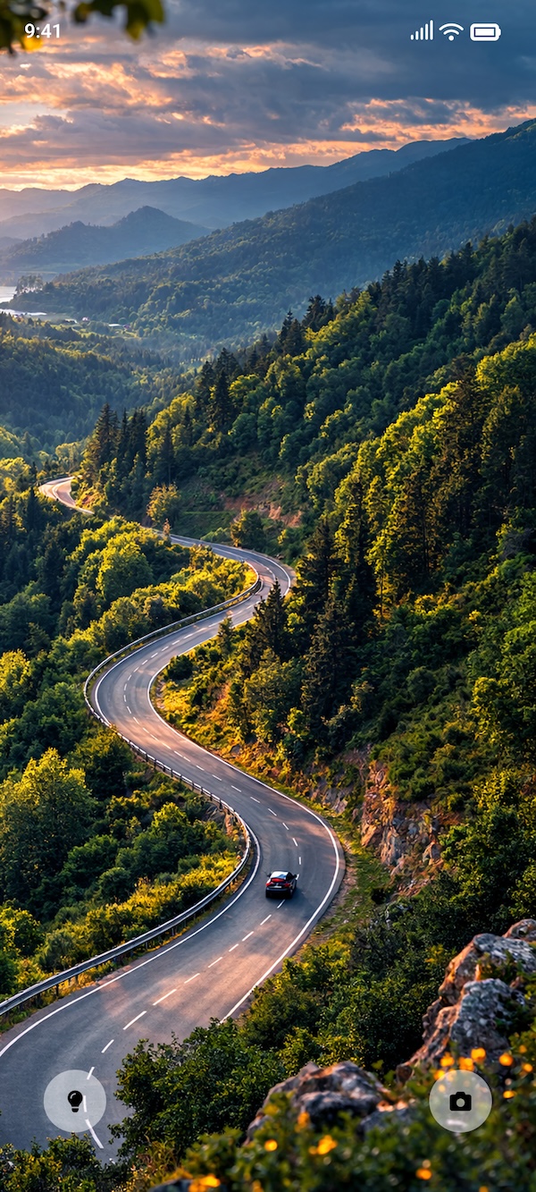 Phone screen showing MyCarTracks app